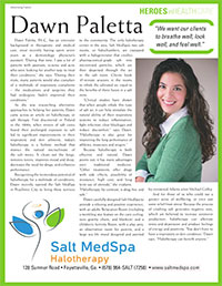 Dawn Paletta of the Salt Room in Peachtree City and Fayetteville, GA